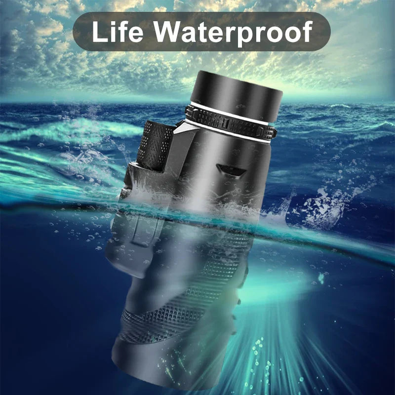 Compact 80x100 HD Zoom Outdoor Monocular Telescope