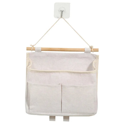 Compact Linen Hanging Storage Bag Organizer
