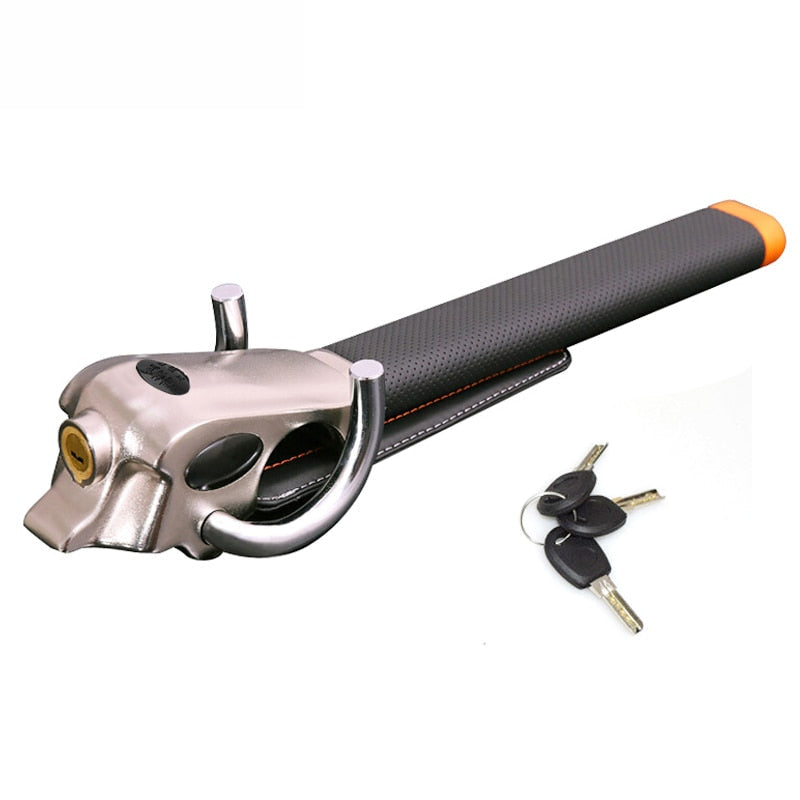 SecureGuard | Durable Heavy-Duty Steering Wheel Lock for Vehicle Safety 2