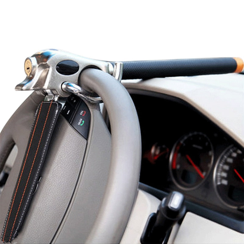 SecureGuard | Durable Heavy-Duty Steering Wheel Lock for Vehicle Safety 4