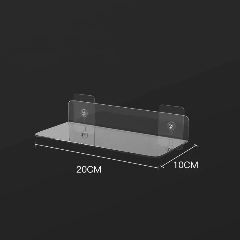 Modern Glass Wall Shelf - Fesara