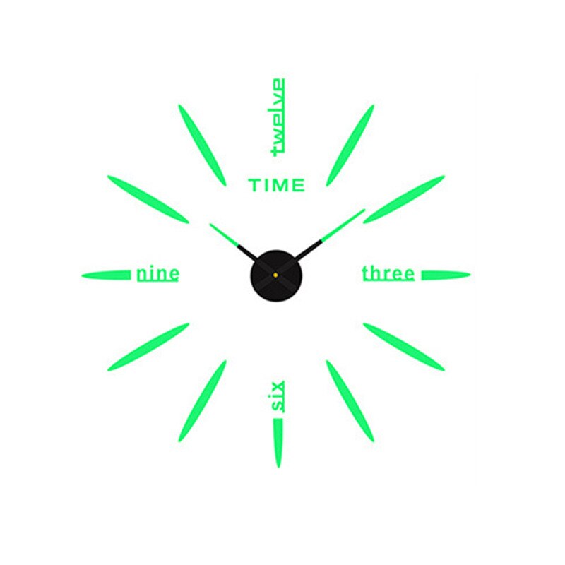 Decorative 3D Glow Silent Wall Clock