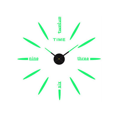 Decorative 3D Glow Silent Wall Clock