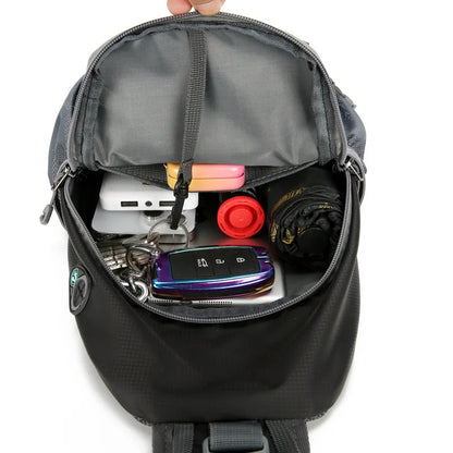 Safe Travel Shoulder Bag with Multiple Pockets
