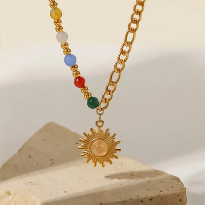 Delicate Bright Happy Pendant Necklace
