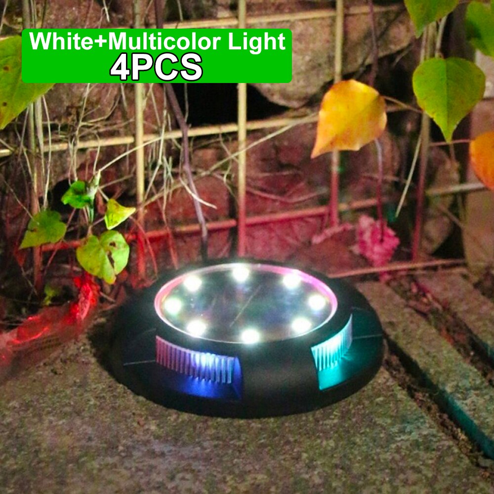 Colorful Outdoor Solar Powered Garden Lamp