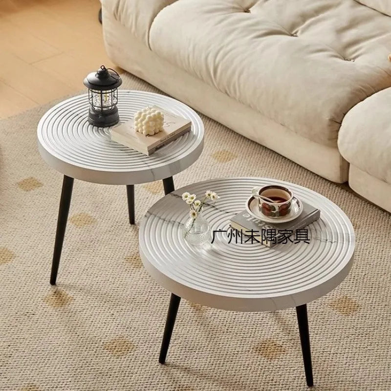Traditional Round Wood Coffee Table Japanese Style Low Table