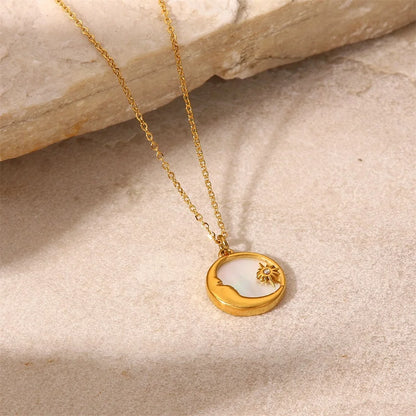 Delicate Zodiac Shell Pendant Necklace