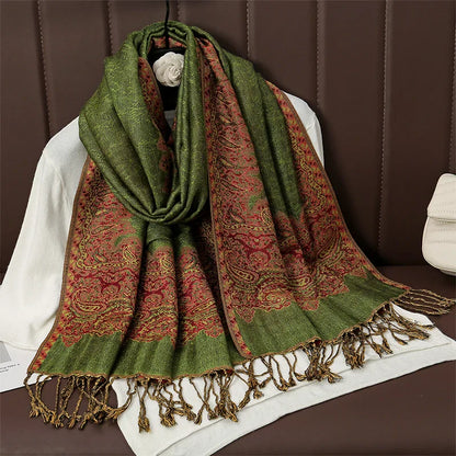 Soft Women's Cashmere Scarf Luxury Warm Print