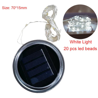 Outdoor Solar String Lights Waterproof Garden Decor