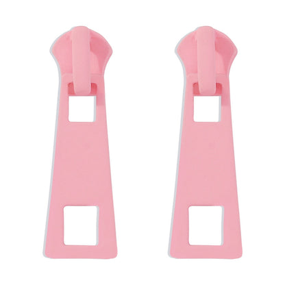 Unique Small Zip Pendant Earrings