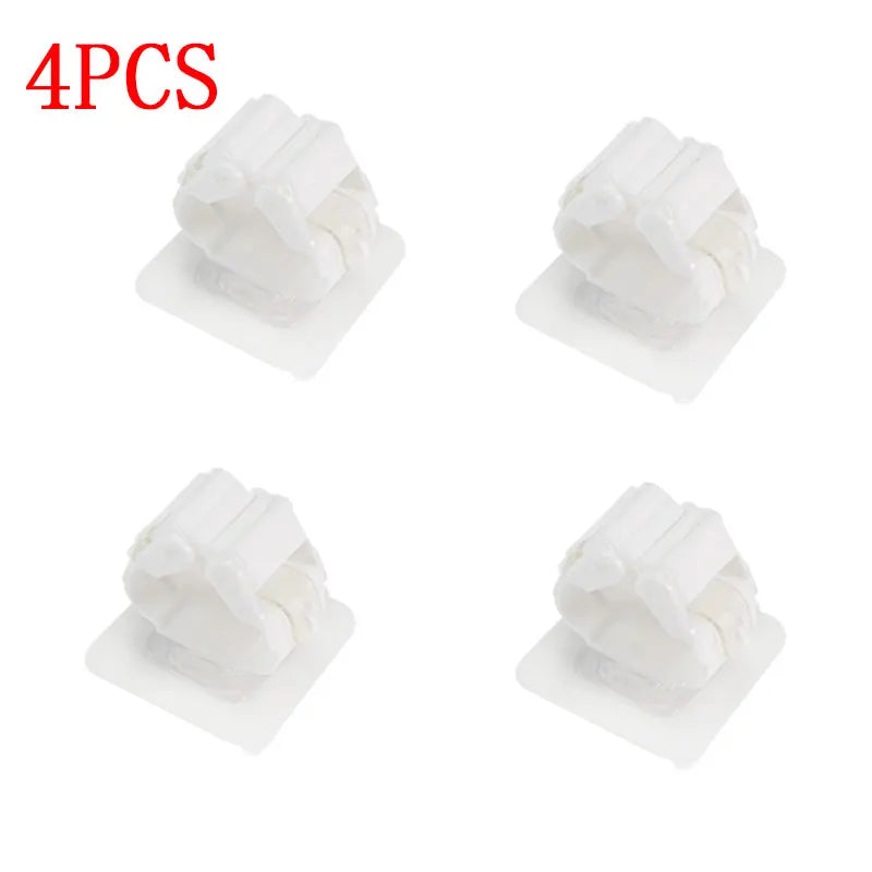 Easy Install Adhesive Wall Mop Holder Set of 4 - Fesara