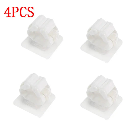Easy Install Adhesive Wall Mop Holder Set of 4 - Fesara