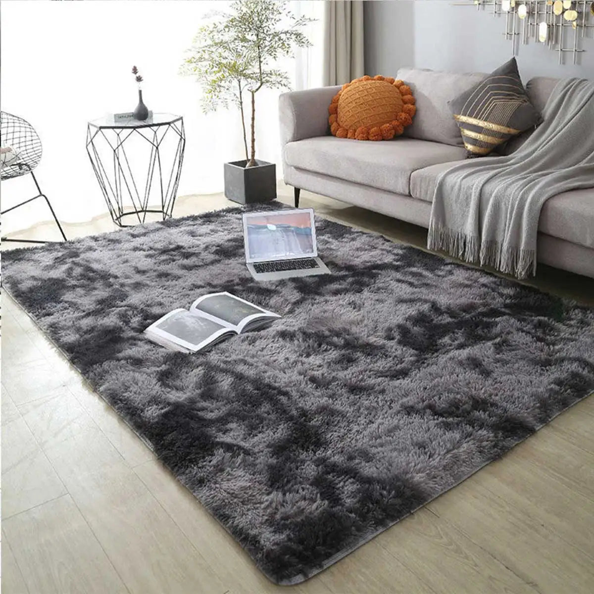 Plush Anti-Slip Rug with Thick Memory Foam Padding