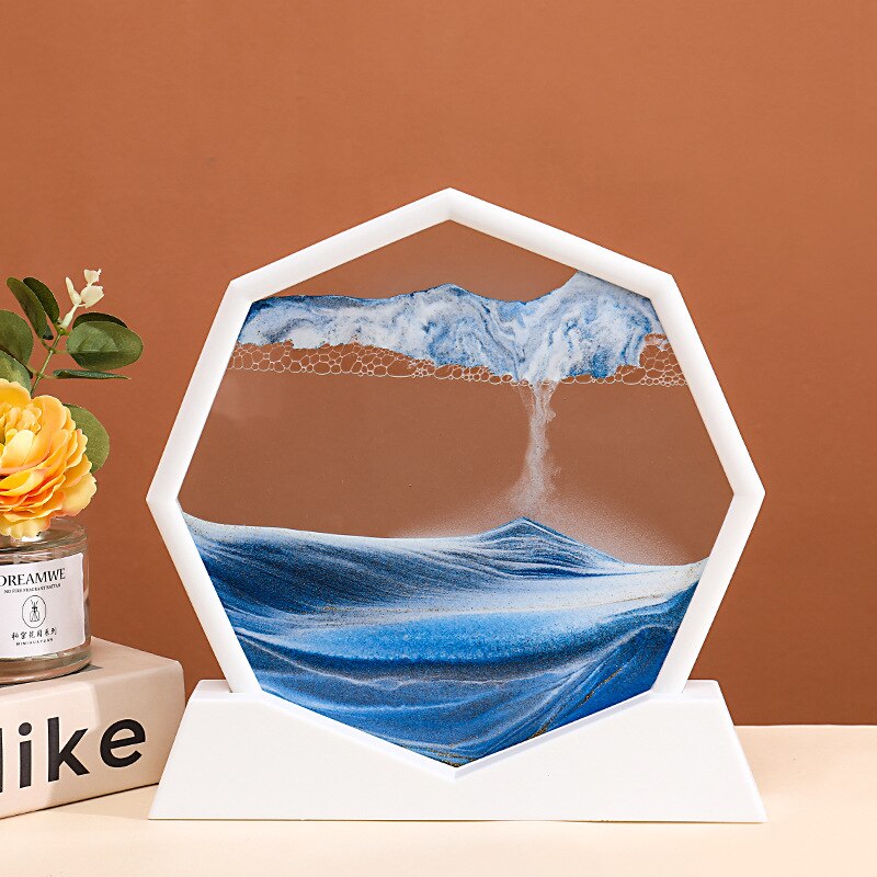 Oceanic Wave Hexagon Sand Table Decor