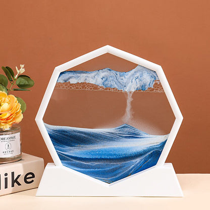 Oceanic Wave Hexagon Sand Table Decor