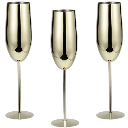 Durable Metal Drinking Glasses (Set of 6)
