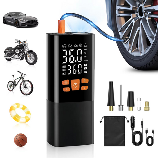 Compact Rechargeable Tire Air Compressor Pump 180 PSI - Fesara
