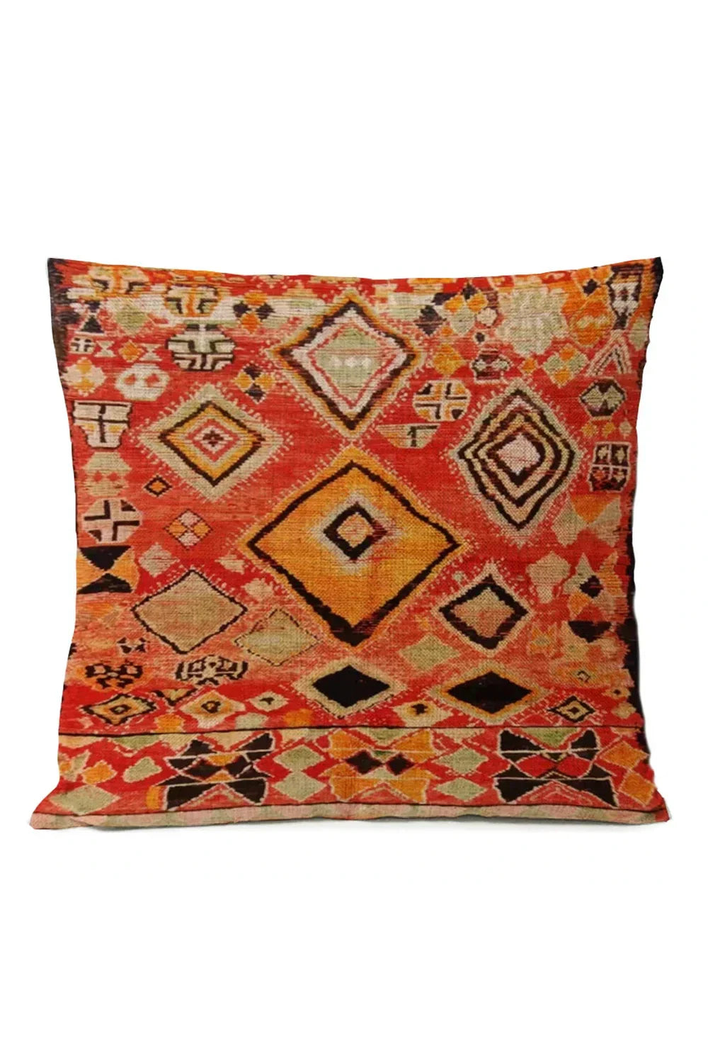 Colorful Global Print Pillow Cover