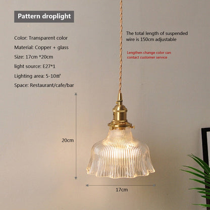 Clear Glass Hanging Pendant Light