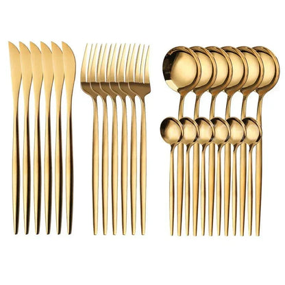 Premium Silverware Set 24-Piece For Elegant Dining