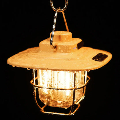 Vintage Portable LED Camp Lantern