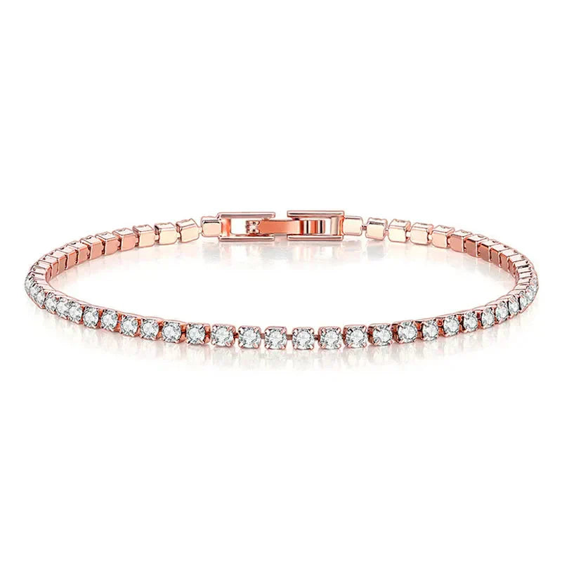 Luxury Silver Tennis Bracelet with Modern Style