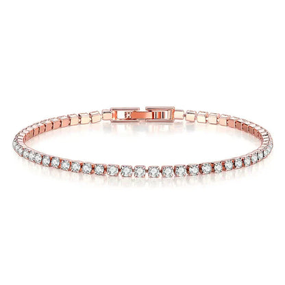 Luxury Silver Tennis Bracelet with Modern Style