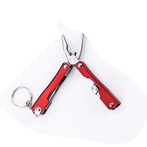 Portable 9in1 Outdoor Aluminum Multi Tool Keychain