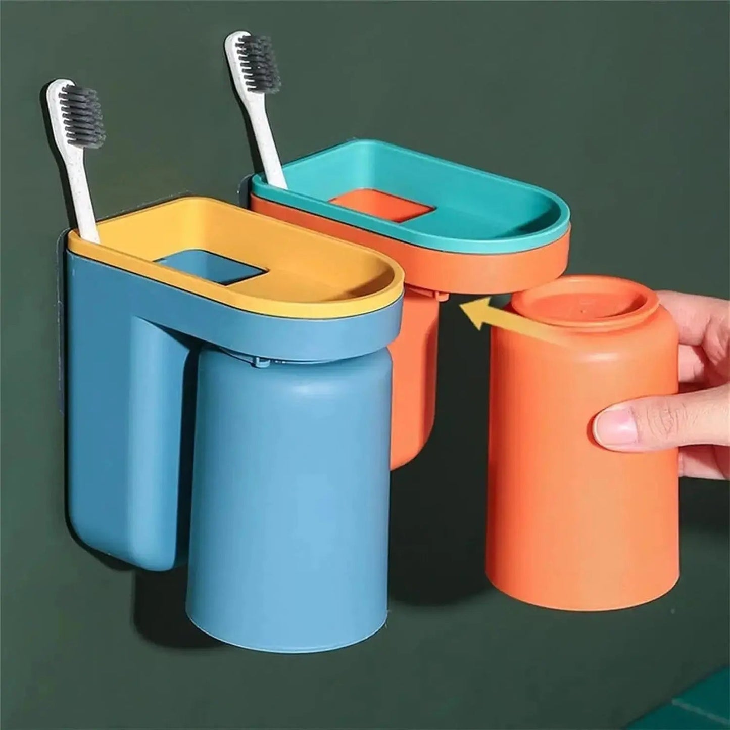 Easy Stick Wall Toothbrush Holder - Fesara