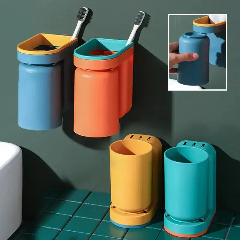 Easy Stick Wall Toothbrush Holder
