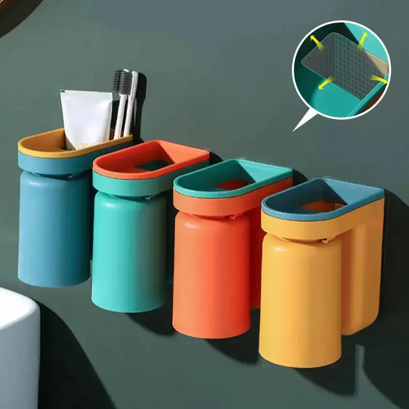 Easy Stick Wall Toothbrush Holder