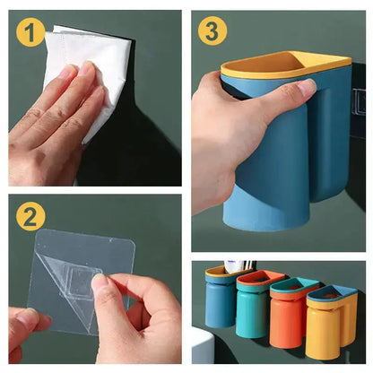 Easy Stick Wall Toothbrush Holder
