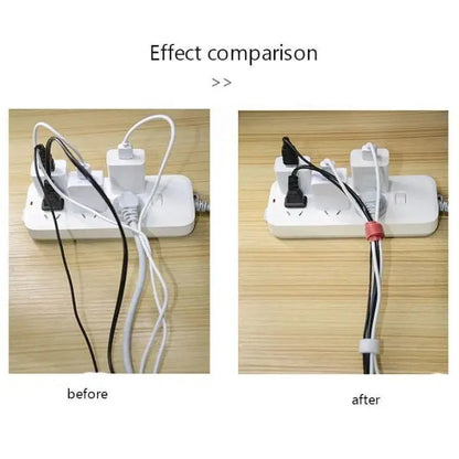 Sticky Cable Management Stickers (50 Pack)