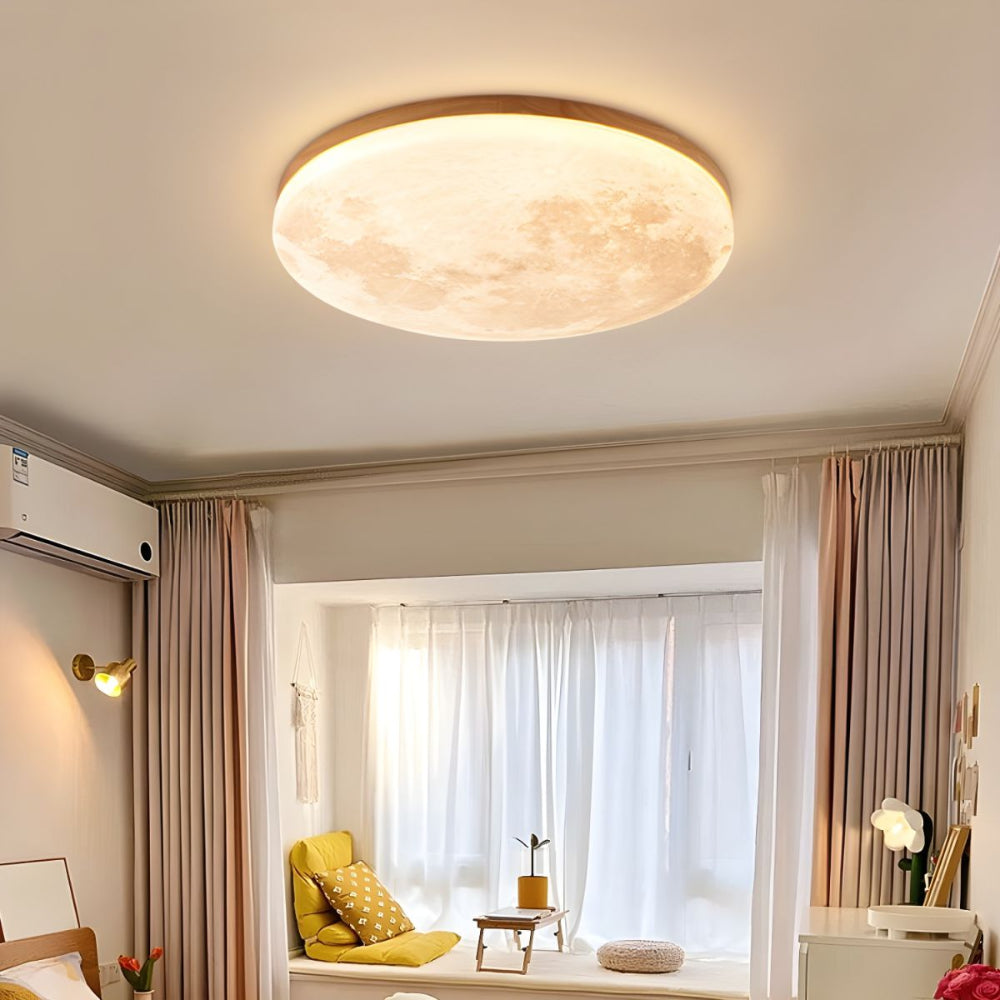 Sleek Round Ceiling Light Fixture Soft Home Illumination