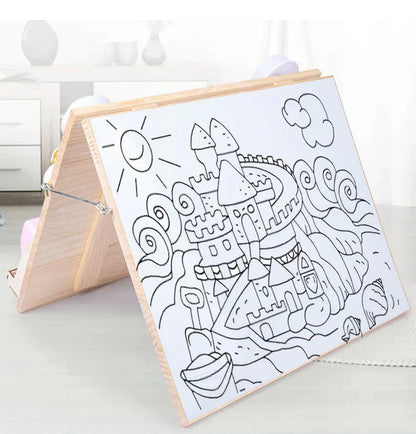 Kids Learning Table with Art Drawing Board