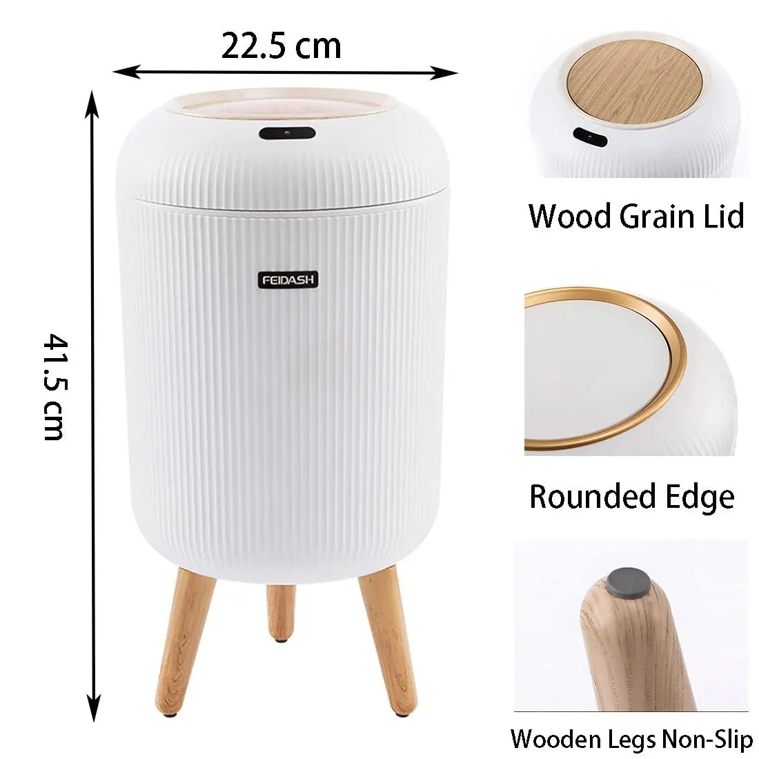 Fesara Sensor Trash Can - Leak-Proof & Sleek Design