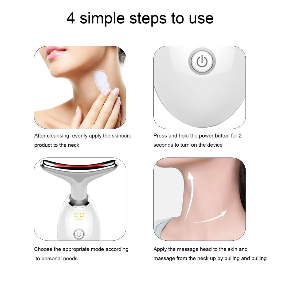 Serenetouch – 3-in-1 facial massager with light therapy, vibration, and heat functions 2