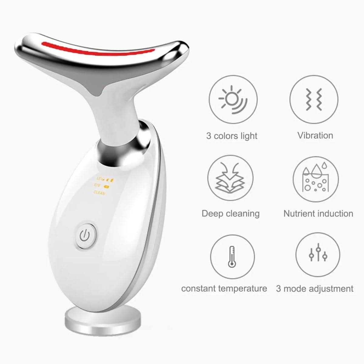 Serenetouch – 3-in-1 facial massager with light therapy, vibration, and heat functions 3
