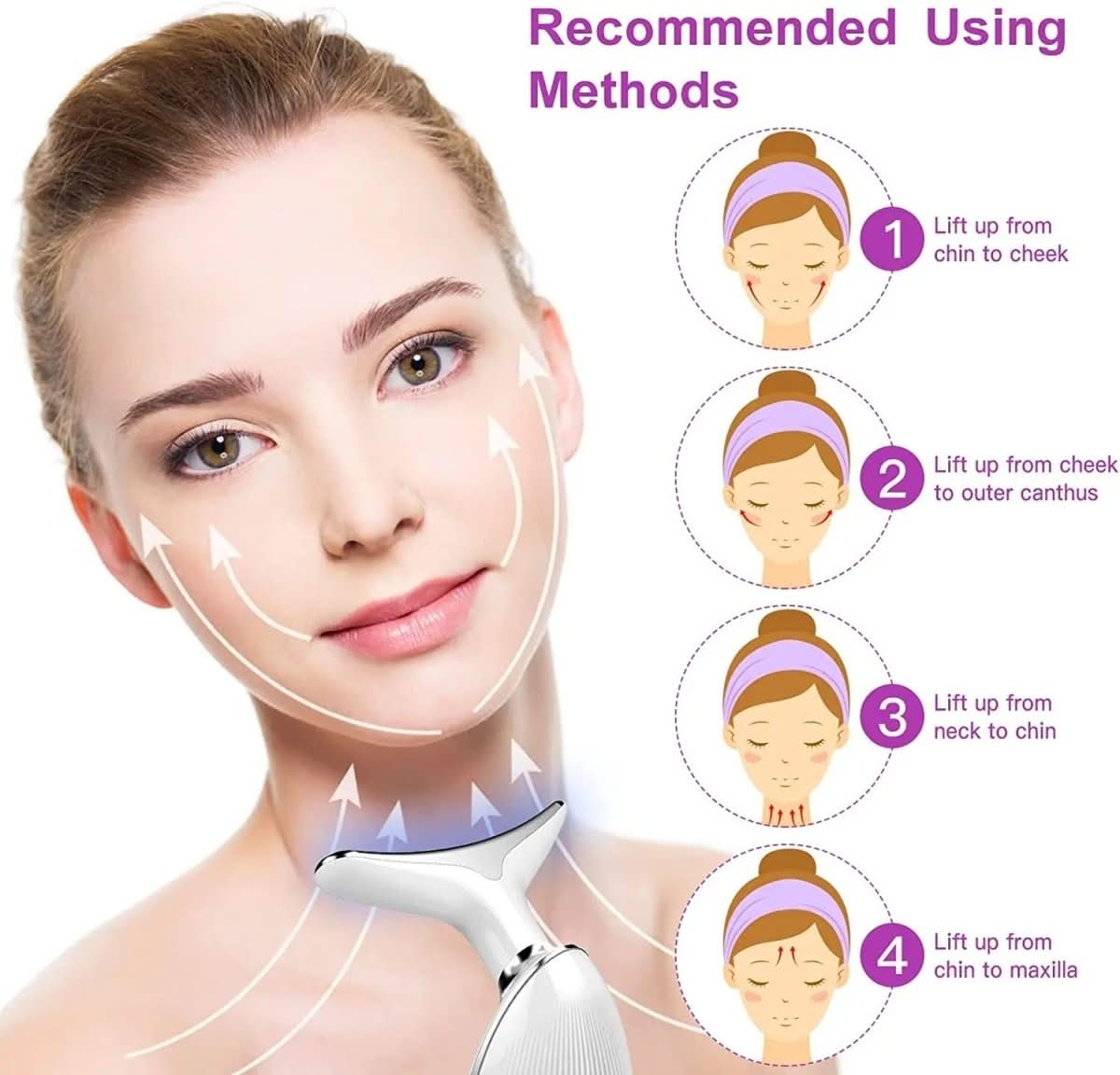 Serenetouch – 3-in-1 facial massager with light therapy, vibration, and heat functions 4