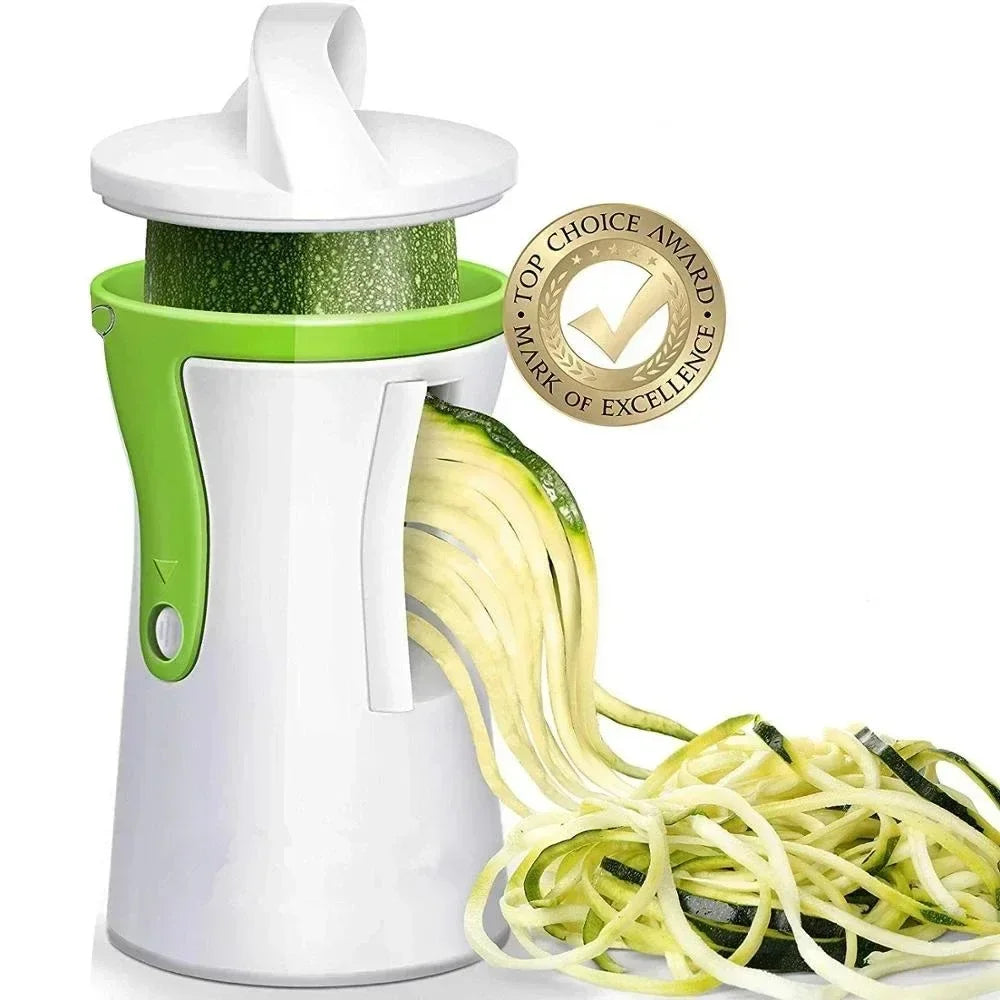 Easy Veggie Spiralizer | Manual Cheese Cutter | Compact Stainless Steel - Fesara