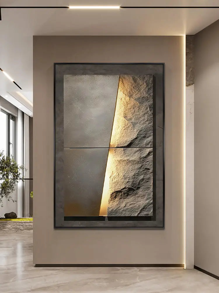 Stylish Stone Effect LED Ceramic Wall Light
