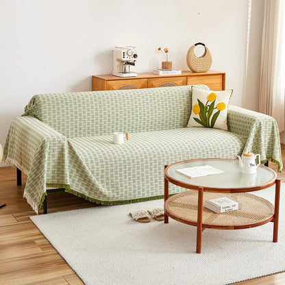 Plush Reversible Sofa Throw Blanket Extra Large - Fesara