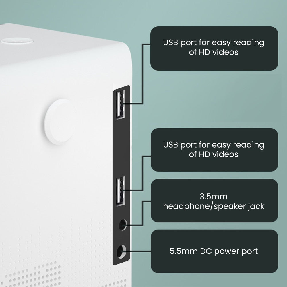 Compact Home Theater Mini HD Projector