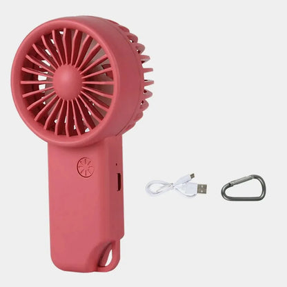 Compact Rechargeable Handheld Fan with 3 Speeds