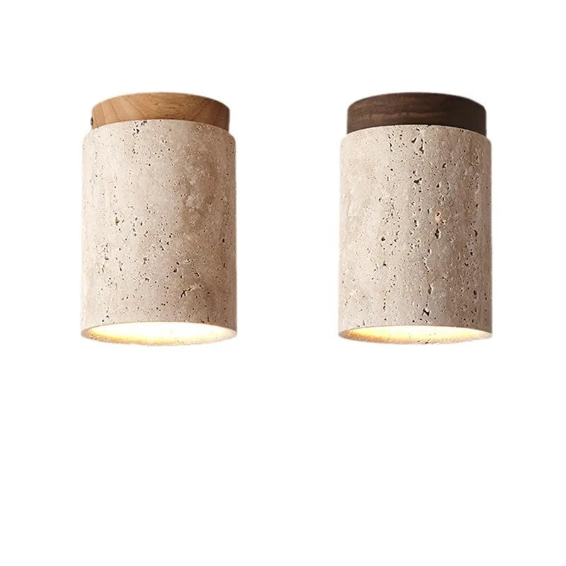 Elegant Stone LED Pendant Light for Hallway - Fesara