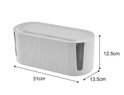 Compact Cable Management Storage Box Organizer