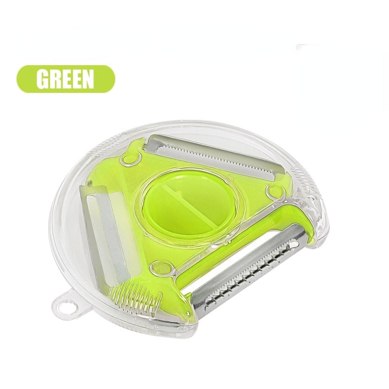 Premium 3-in-1 Stainless Steel Vegetable Peeler