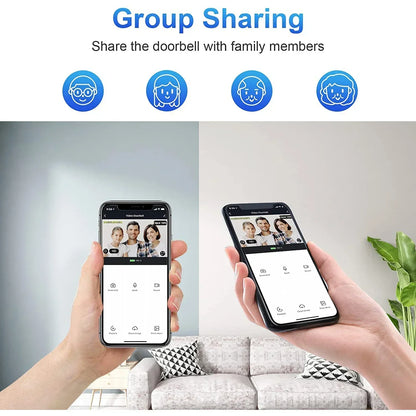 Wireless Smart Doorbell Camera 1080P HD Motion Alert