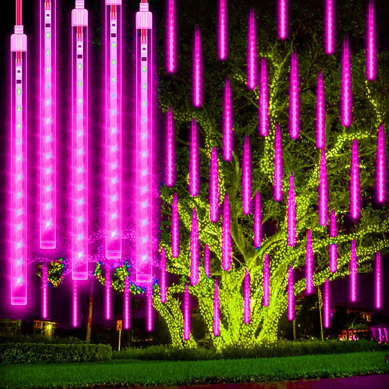 Variant image for Luxury LED Water Drop Outdoor Lights – Waterproof Enchanting Meteor Shower Effect for Garden and Indoor Decor-9